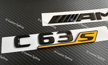Load image into Gallery viewer, Custom Gloss Black C63S Badges Package For Mercedes C63s W205 C205 A205 S205 2019-2023 Exclusive Pack