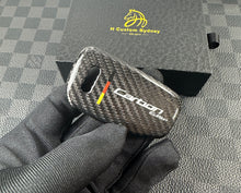 Load image into Gallery viewer, Carbon Edition Genuine Carbon Fiber Key Cover For Audi RS3 S3 RSQ3 Q2 Q3 R8 Custom Made Exclusive Gift
