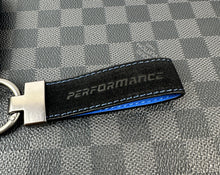Load image into Gallery viewer, BMW M Performance Edition Premium Fiber Key Fob Cover keychain Pack For BMW M Performance Models Custom Made Exclusive Gift