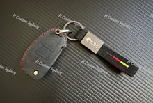 Load image into Gallery viewer, RSQ3 Premium Alcantara Leather Keychain Key Fob Cover Case For Audi RSQ3 Custom Made Exclusive Gift