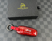 Load image into Gallery viewer, RS Etron GT Premium Fiber Key Fob Cover Pack For Audi RS etron GT Exclusive Pack