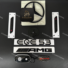 Load image into Gallery viewer, Gloss Black EQE53 Badges Package For Mercedes EQE53 V295 X294 Exclusive Pack