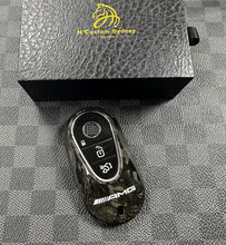 Load image into Gallery viewer, Premium Forged Carbon Fiber Key Fob Cover For Mercedes AMG C GLC E S EQ Class W206 X254 W223 Exclusive Made