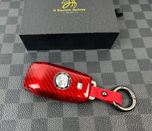 Load image into Gallery viewer, Premium Fiber Key Fob Cover Case Keychain For Mercedes A B C E S CLA GLB GLC GLE GLS G AMG GT Class Exclusive Made