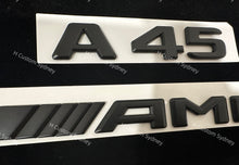 Load image into Gallery viewer, Matte Black A45 Badges Package For Mercedes AMG A45 W176 Exclusive Pack
