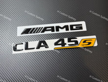 Load image into Gallery viewer, CLA45S Gloss Black Full Black Badges Emblems Package For Mercedes CLA45S C118 2024+ Models Exclusive Night Edition Pack