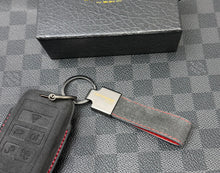 Load image into Gallery viewer, Luxury Alcantara and Nappa Leather Key Fob Cover Case Keychain Pack Fit For Land Rover Defender 110 Custom Made Exclusive Gift