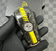 Load image into Gallery viewer, Luxury Forged Carbon Fiber Key Fob Cover Case For Mercedes C63s E63s GLC63s GLE63s GT63s Edition one Model Custom Made Exclusive Edition