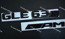 Load image into Gallery viewer, Full Gloss Black GLE63S Badges Package For Mercedes GLE63S W166 2016-2019 Exclusive Night Edition Pack