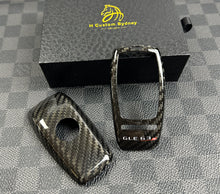 Load image into Gallery viewer, Premium Genuine Carbon Fiber Key Fob Cover Keyring Pack For Mercedes V167 C167 GLE63S AMG Model Custom Made Exclusive Edition