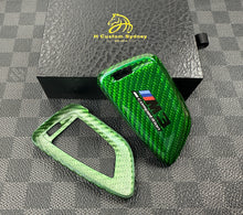 Load image into Gallery viewer, Premium Carbon Fiber Key Fob Cover For BMW M3 M4 M5 M8 X3M X4M X5M X6M Competition Exclusive Pack