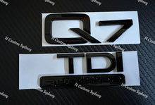 Load image into Gallery viewer, Q7 Gloss Black Full Badges Set For Audi Q7 4M 2016-2024 Exclusive Pack