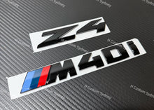 Load image into Gallery viewer, Gloss Black Z4 M40i Badges Pack Exclusive Night Edition