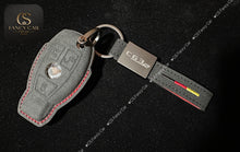 Load image into Gallery viewer, Premium Alcantara Leather Key Fob Cover Case For Mercedes AMG C63s C43 model Custom Made Exclusive Gift