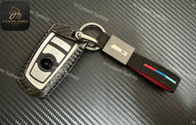 Load image into Gallery viewer, Genuine Carbon Fiber M3 M3 CS Keychain Key Fob Cover Pack For BMW M3 M3 CS Exclusive Made
