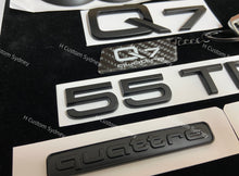 Load image into Gallery viewer, Q7 Matte Black Badges Pack For Audi Q7 55TFSI Exclusive Edition