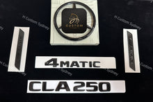 Load image into Gallery viewer, Gloss Black CLA250 C118 Full Badges Package For Mercedes CLA250 New C118 Model ONLY Night Edition