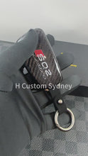 Load and play video in Gallery viewer, SQ2 Premium Carbon Fiber Key Fob Cover Case For Audi SQ2 Custom Made Exclusive Gift
