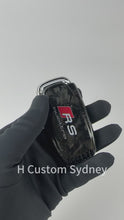 Load and play video in Gallery viewer, RS Premium Forged Carbon Fiber Key Fob Cover Set For Audi RS6 RS5 RS4 RS7 R8 Old model Exclusive Made