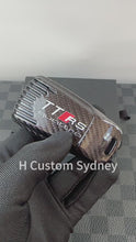 Load and play video in Gallery viewer, Genuine Carbon Fiber Key FOB Cover Case For Audi MK3 TTS TTRS Exclusive Made