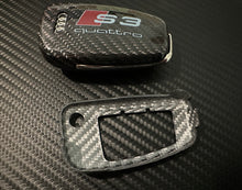 Load image into Gallery viewer, S3 Premium Genuine Carbon Fiber Key Fob Cover Set For Audi S3 8V Model Exclusive Made