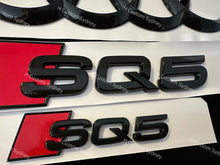 Load image into Gallery viewer, SQ5 Gloss Black Badges Set For Audi SQ5 8R FY 2013-2023 Exclusive Pack