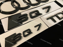 Load image into Gallery viewer, SQ7 Gloss Black Badges Package For Audi SQ7 4M 2016-2023 Exclusive Pack