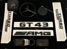 Load image into Gallery viewer, Matte Black GT43 Full Badges Package For Mercedes AMG GT43 X290 Exclusive Pack