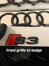 Load image into Gallery viewer, S3 Matte Black Full Badges Package For Audi S3 8V GY Exclusive Pack 2014-2023