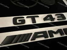 Load image into Gallery viewer, Matte Black GT43 Full Badges Package For Mercedes AMG GT43 X290 Exclusive Pack
