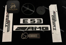 Load image into Gallery viewer, E53 Matte Black Badges Pack For Mercedes E53 W213 C238 A238 Exclusive Pack