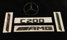 Load image into Gallery viewer, Gloss Black Badges Package For Mercedes AMG C300 C200 W206 ONLY