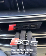 Load image into Gallery viewer, SQ7 Gloss Black Full Badges Set For Audi SQ7 4M 2016-2024 Exclusive Night Edition