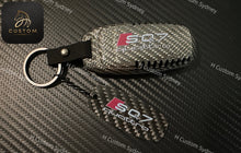 Load image into Gallery viewer, SQ7 Genuine Carbon Fiber Key Fob Cover Pack For Audi SQ7 2020-2023 New Model Exclusive Made