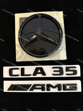Load image into Gallery viewer, Gloss Black Badges Package For Mercedes CLA35 AMG C118 Exclusive Pack