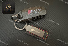 Load image into Gallery viewer, SQ7 Carbon Fiber Keychain For Audi SQ7 Exclusive Made