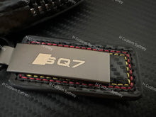 Load image into Gallery viewer, SQ7 Carbon Fiber Keychain For Audi SQ7 Exclusive Made