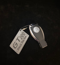 Load image into Gallery viewer, GT Black Series Genuine Carbon Fiber Keyring Keychain For Mercedes AMG Custom