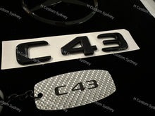 Load image into Gallery viewer, Gloss Black C43 Badges Package For Mercedes AMG C43 W206 ONLY