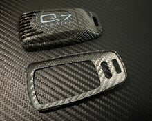 Load image into Gallery viewer, Q7 Premium Genuine Carbon Fiber Key Fob Cover Set For Audi Q7 4M 2016-2019 Models