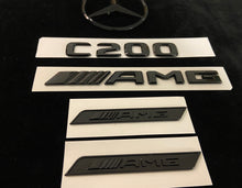 Load image into Gallery viewer, Gloss Black C250 C300 C200 Badges Package For Mercedes AMG C300 C250 C200 W205 C205 S205