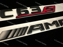 Load image into Gallery viewer, Matte Black C63S Badges Package For Mercedes C63s 2019-2023 Models