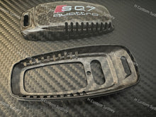 Load image into Gallery viewer, SQ7 Genuine Carbon Fiber Key Fob Cover Pack For Audi SQ7 2020-2023 New Model Exclusive Made