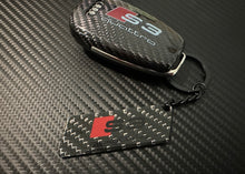 Load image into Gallery viewer, S3 Premium Genuine Carbon Fiber Key Fob Cover Set For Audi S3 8V Model Exclusive Made