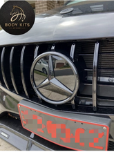 Load image into Gallery viewer, Gloss Black AMG GT Grille Front Bumper Package Set For Mercedes C63s W205 C205 S205 A205 2015-2018 Models
