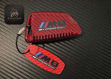 Load image into Gallery viewer, Genuine Carbon Fiber Keyring Key Fob Cover For BMW M8 Competition Custom Made