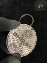 Load image into Gallery viewer, Custom Genuine Carbon Fiber Keyring Keychain For Mustang Shelby