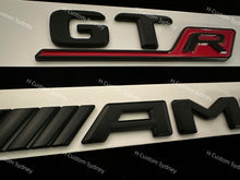 Load image into Gallery viewer, Matte Black GTR Full Badges Package For Mercedes AMG GTR C190 Exclusive Pack