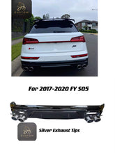 Load image into Gallery viewer, SQ5 Bumper bar Diffuser Exhaust Tips For Audi Q5 SQ5 FY 2017-2020