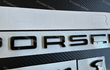 Load image into Gallery viewer, Gloss Black Porsche Cayenne S Badges Package For Porsche Cayenne S Exclusive Pack
